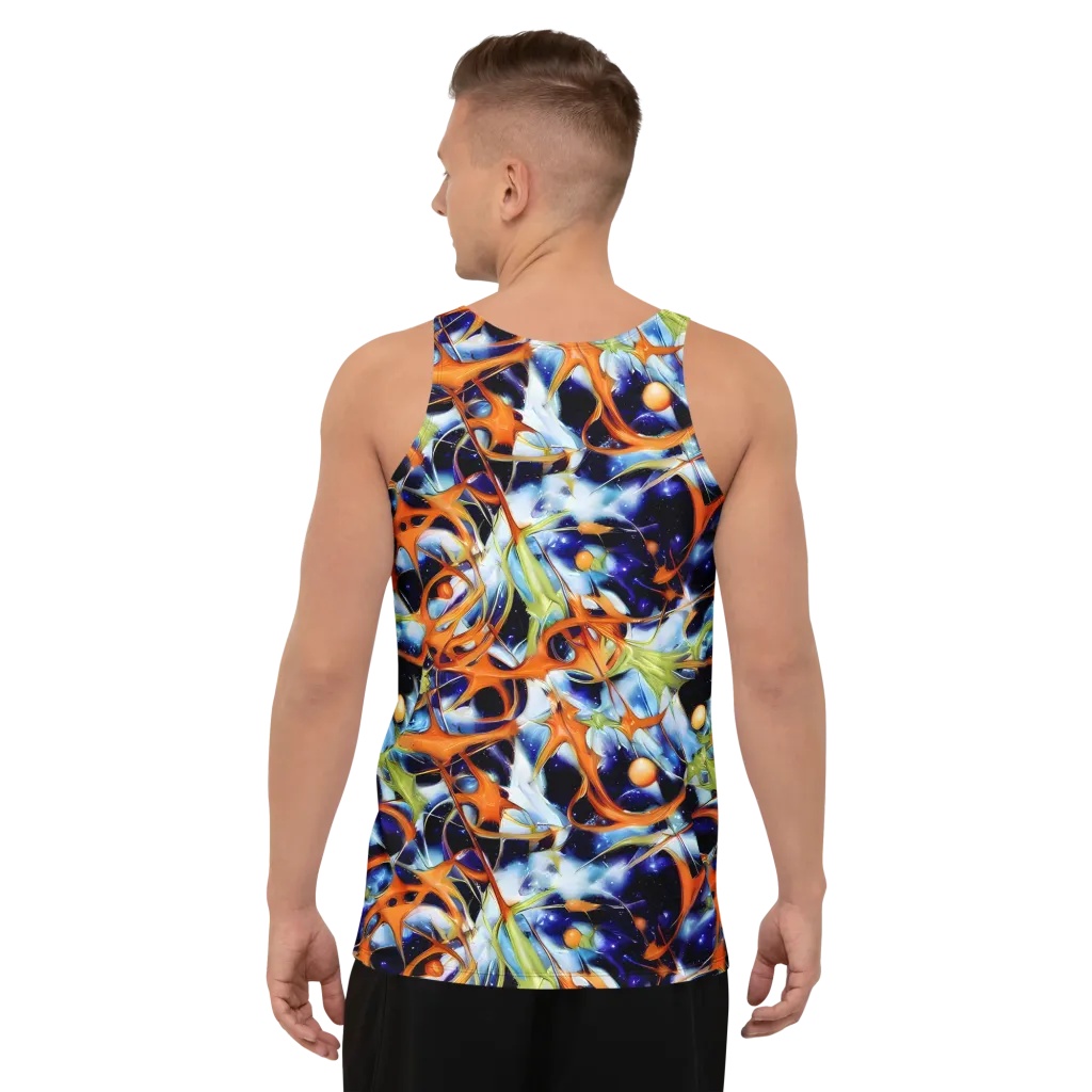 Astral Citrus on Men's Tank Top — Back