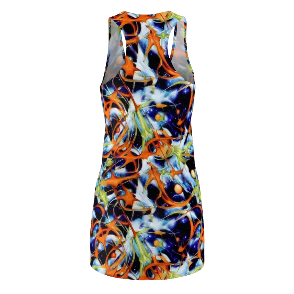 Astral Citrus on Racerback Dress — Back