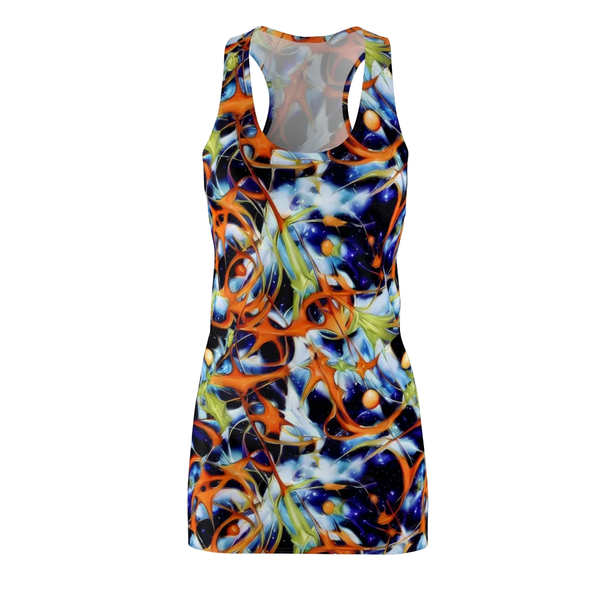 Astral Citrus on Racerback Dress — Front