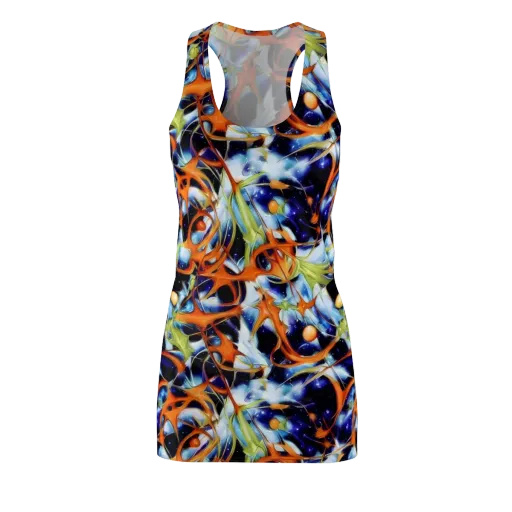 Astral Citrus on a Racerback Dress