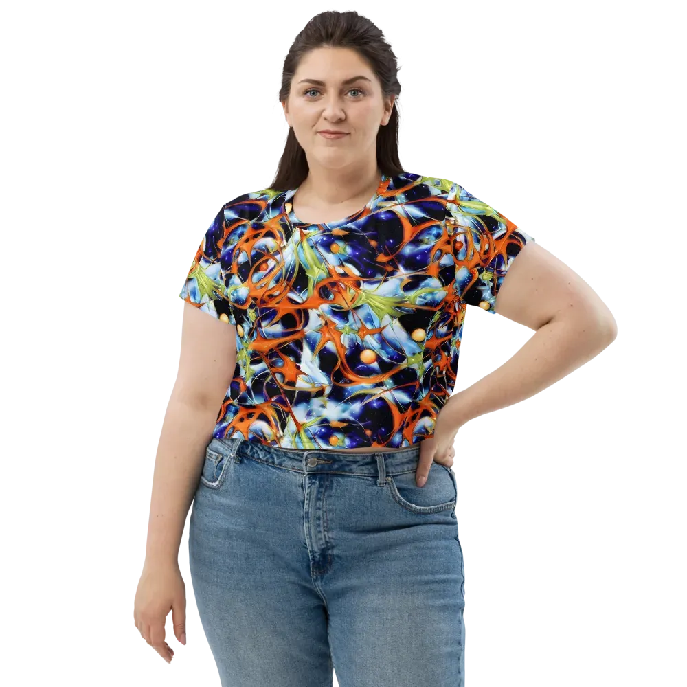 Astral Citrus on Crop Tee — Front