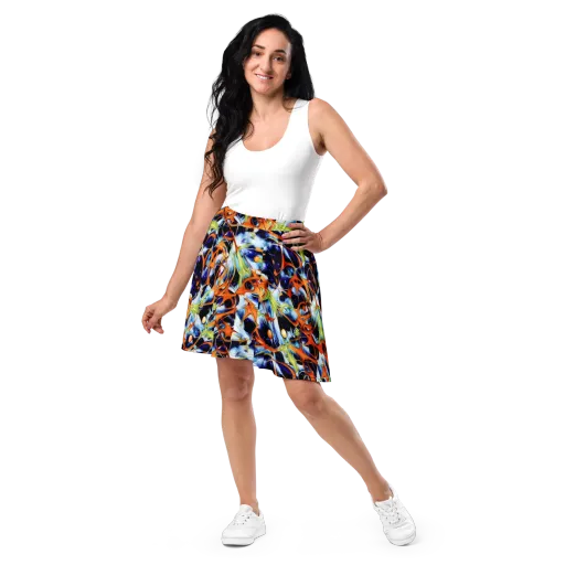 Astral Citrus on a Skater Skirt