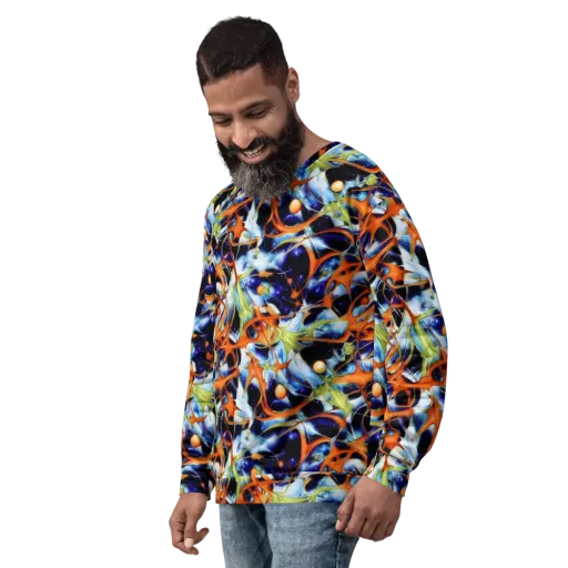 Astral Citrus on a Sweatshirt
