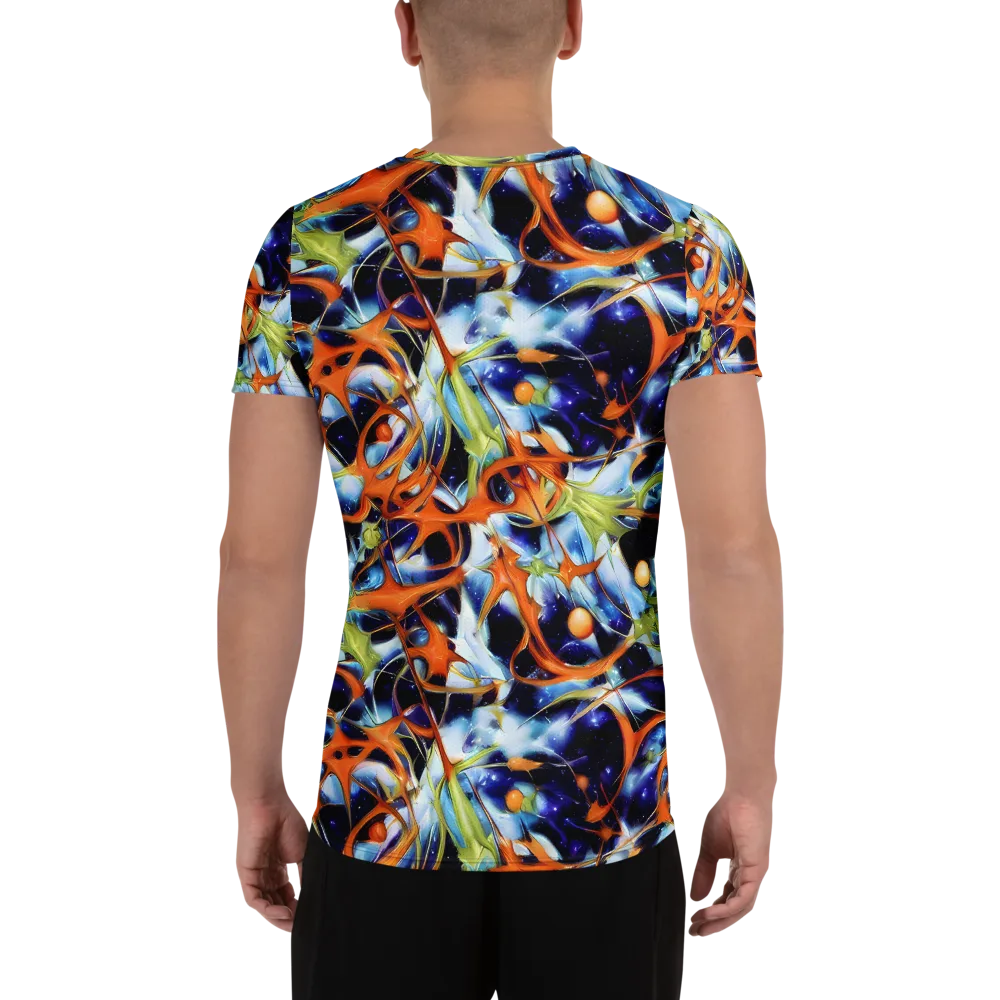 Astral Citrus on Men's Athletic T-Shirt — Back