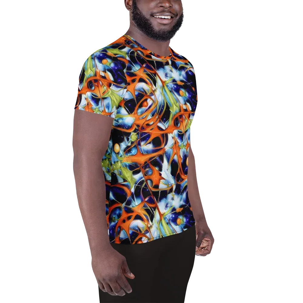 Astral Citrus on Men's Athletic T-Shirt — Right