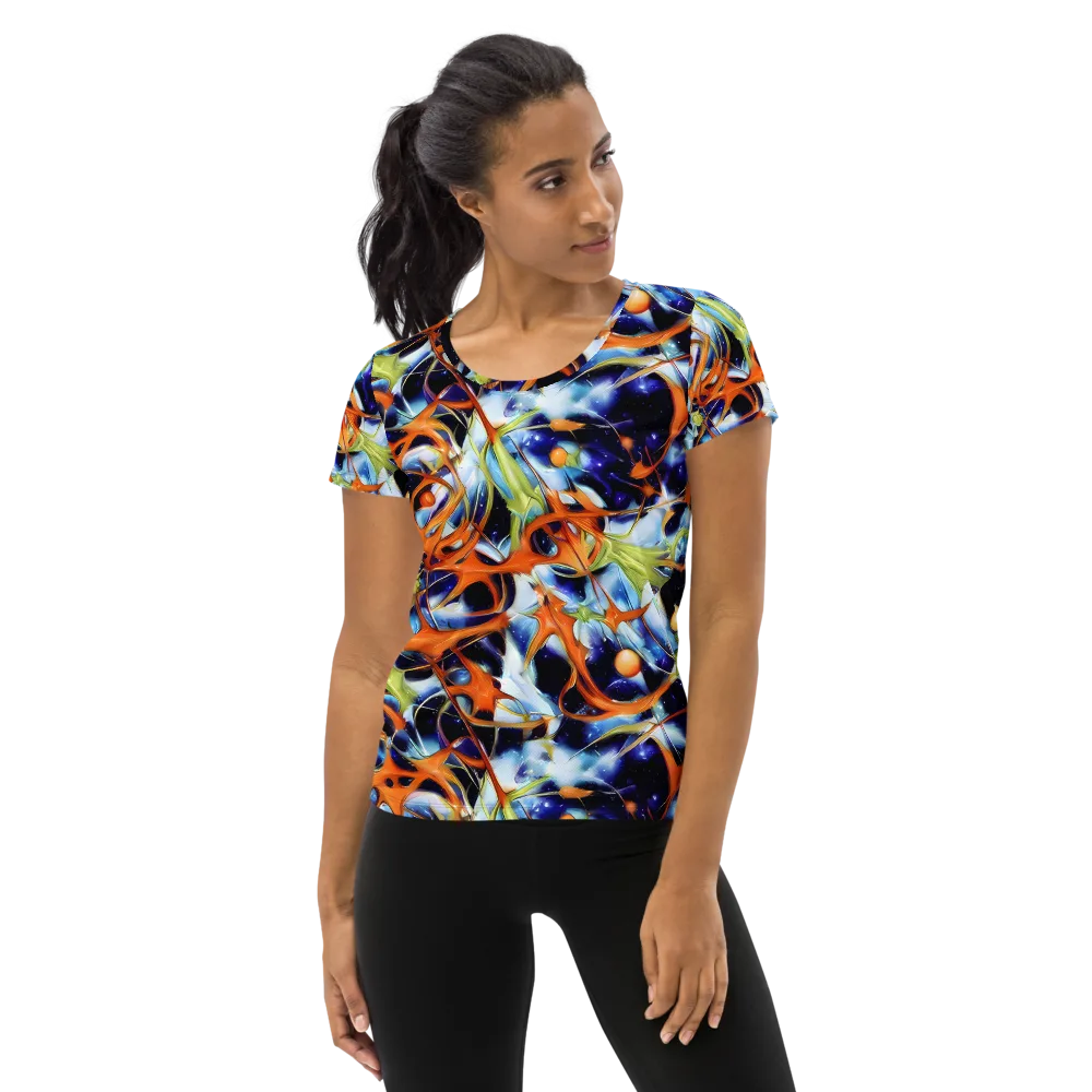 Astral Citrus on Women's Athletic T-Shirt — Front