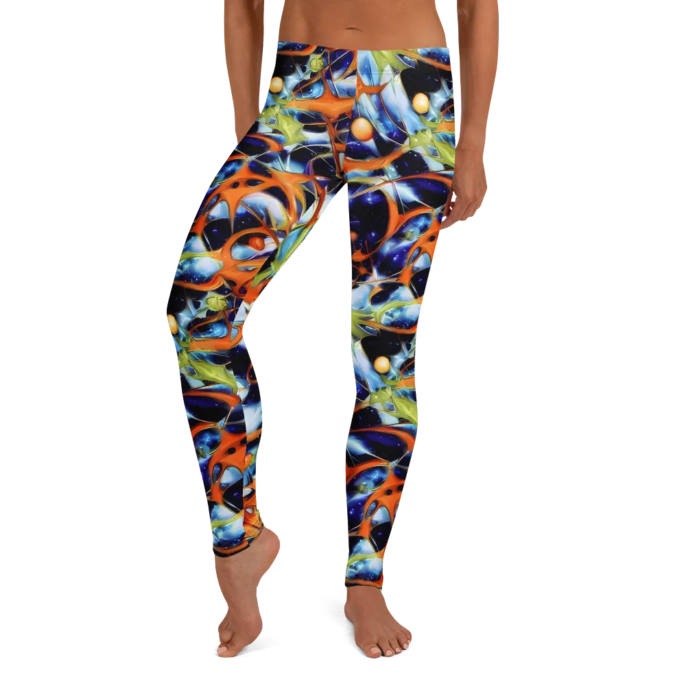 Astral Citrus on Leggings — Front