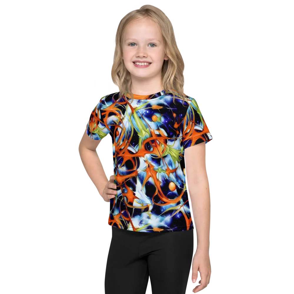 Astral Citrus on Kids Crew Neck T-Shirt — Front