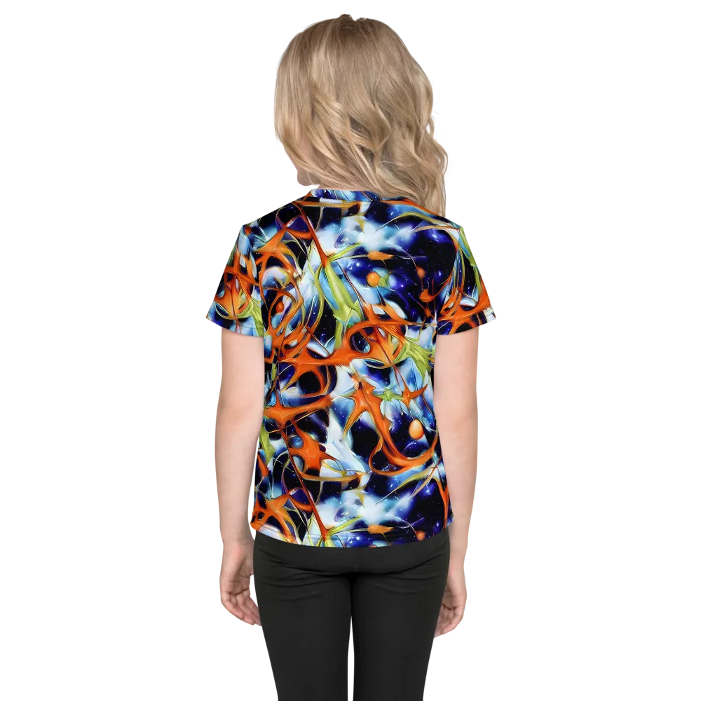 Astral Citrus on Kids Crew Neck T-Shirt — Back