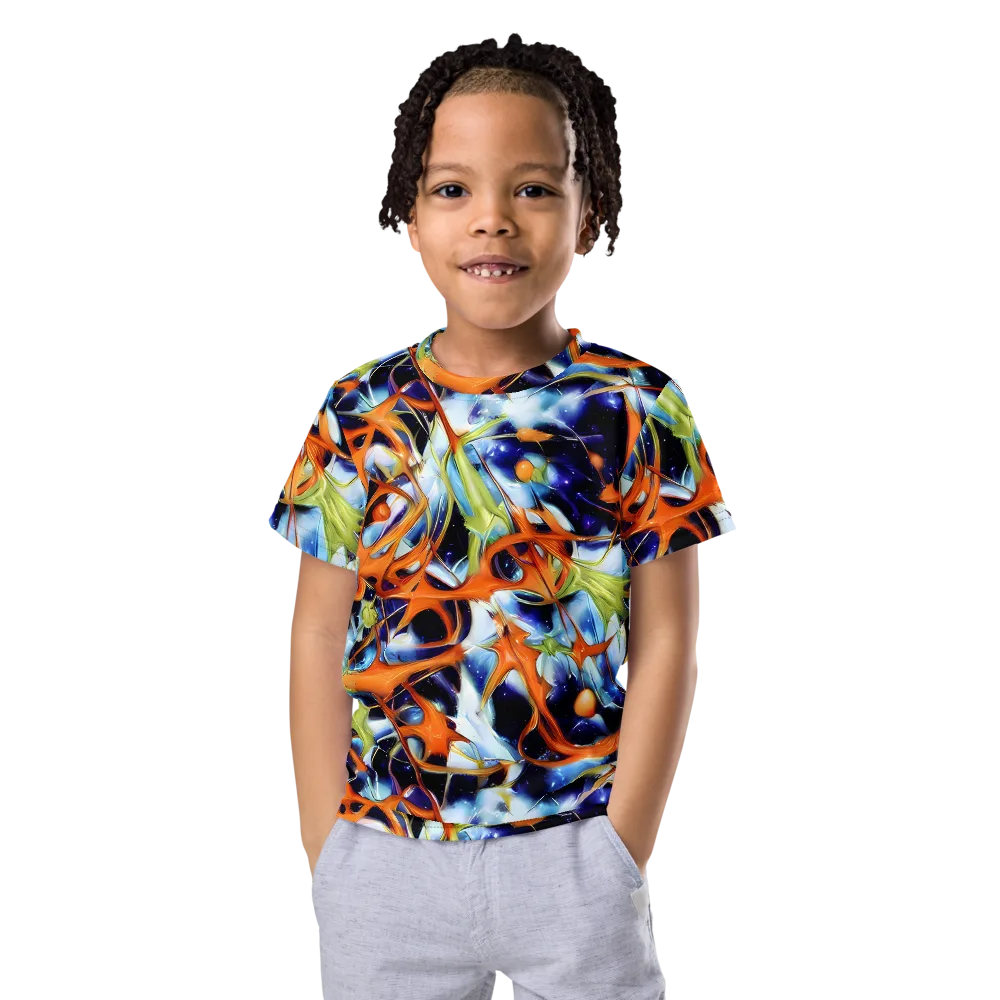 Astral Citrus on Kids Crew Neck T-Shirt — Front