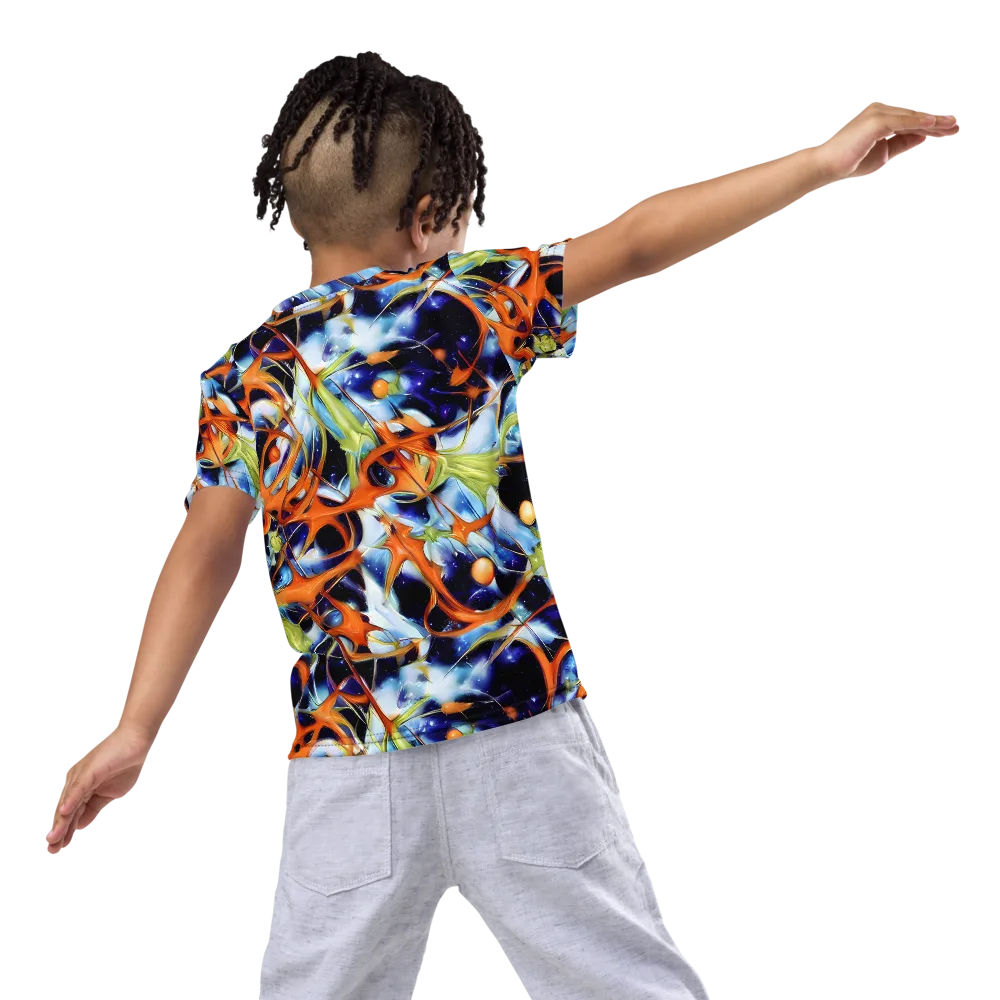 Astral Citrus on Kids Crew Neck T-Shirt — Back