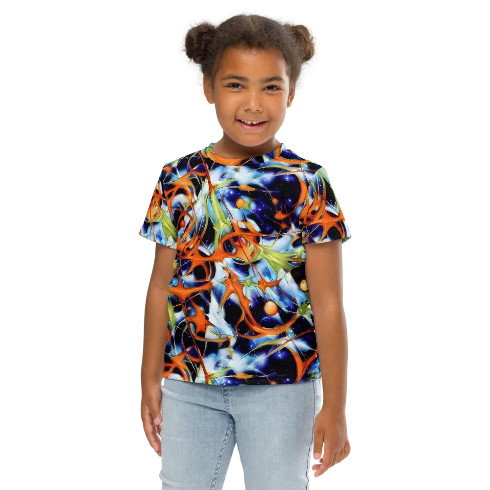 Astral Citrus on Kids Crew Neck T-Shirt — Front