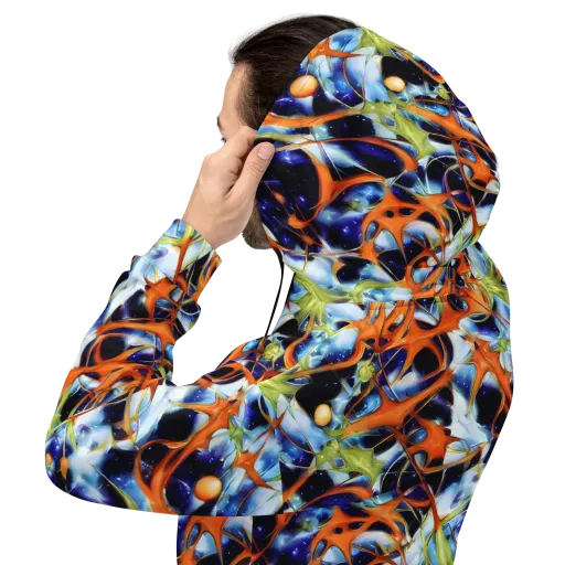 Astral Citrus on a Hoodie