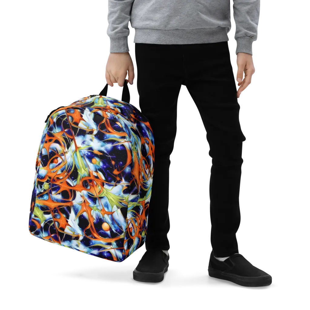 Astral Citrus on Minimalist Backpack — Zoomed-in