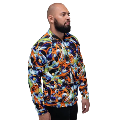 Astral Citrus on a Bomber Jacket