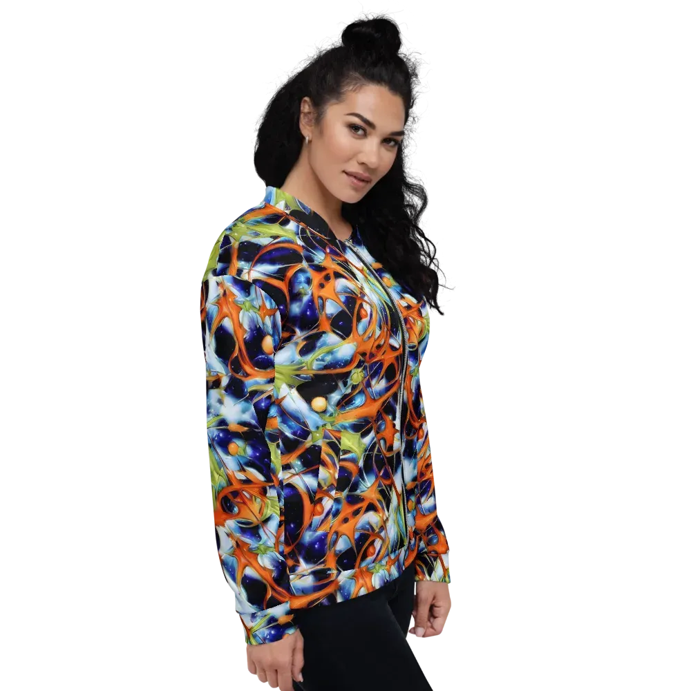 Astral Citrus on Bomber Jacket — Right