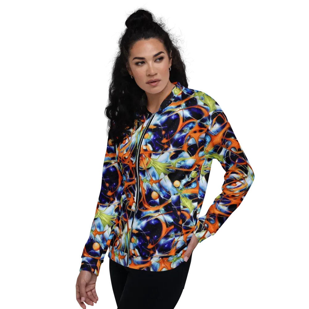 Astral Citrus on Bomber Jacket — Left