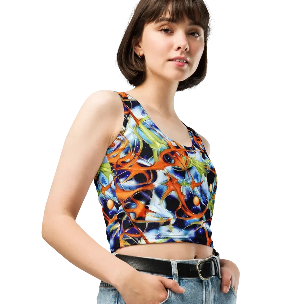 Astral Citrus on Crop Top — Right Front