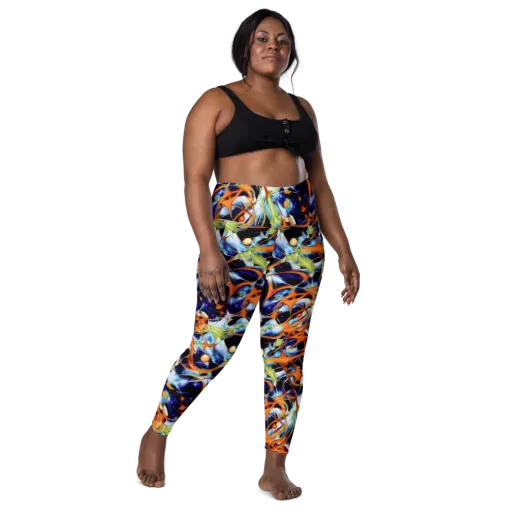 Astral Citrus on a Leggings with Pockets