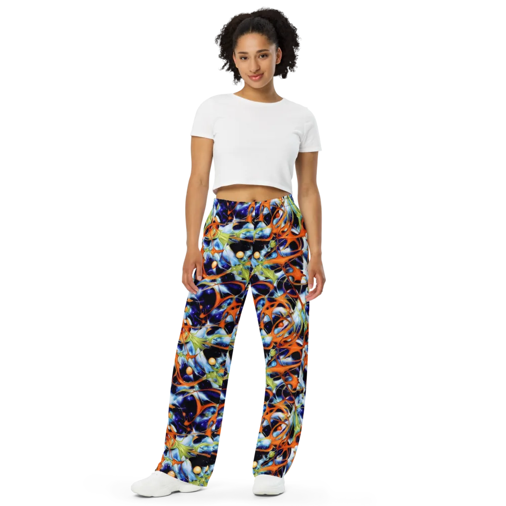 Astral Citrus on Wide-Leg Pants — Front