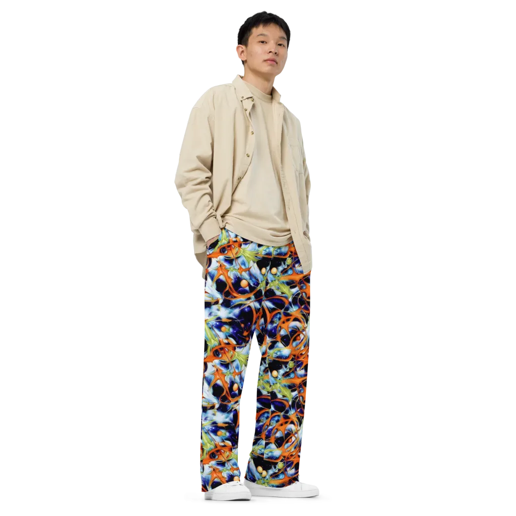 Astral Citrus on Wide-Leg Pants — Right Front