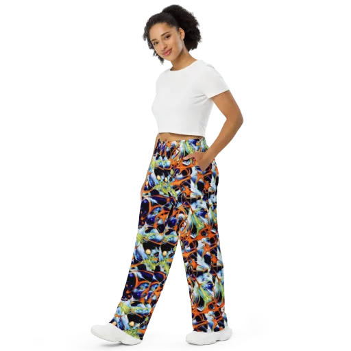 Astral Citrus on a Wide-Leg Pants