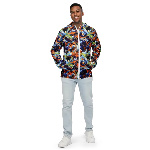 Astral Citrus on a Men's Windbreaker