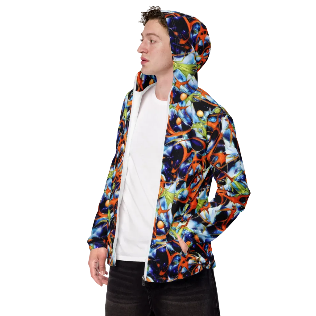 Astral Citrus on Men's Windbreaker — Left Front