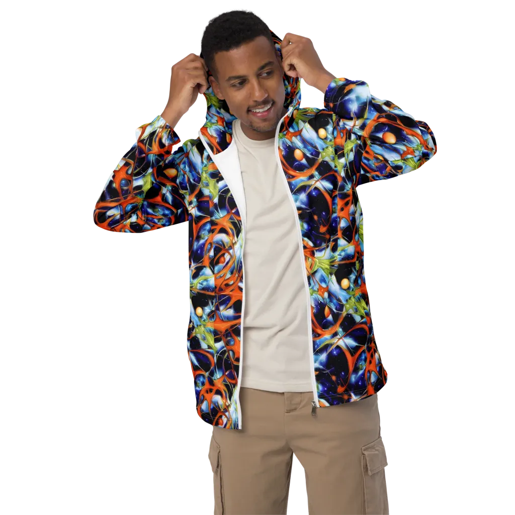 Astral Citrus on Men's Windbreaker — Front