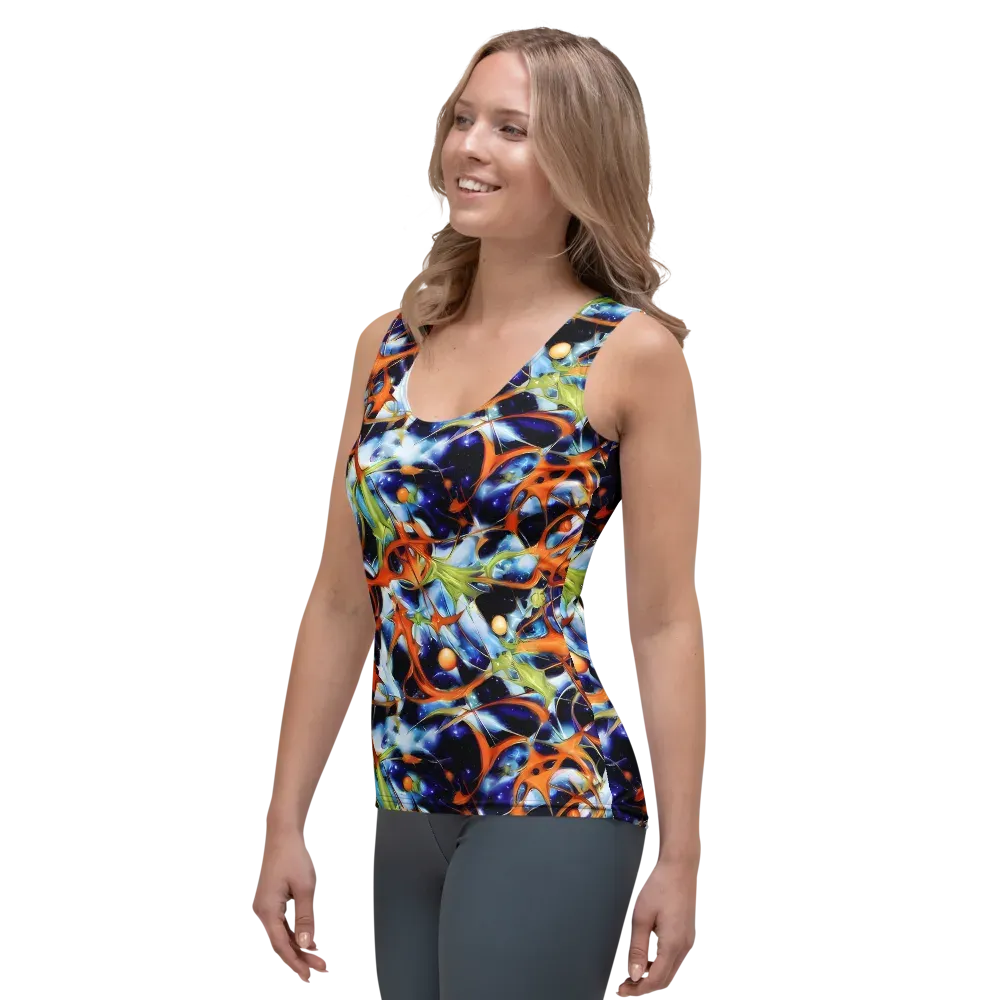Astral Citrus on Women's Tank Top — Left Front