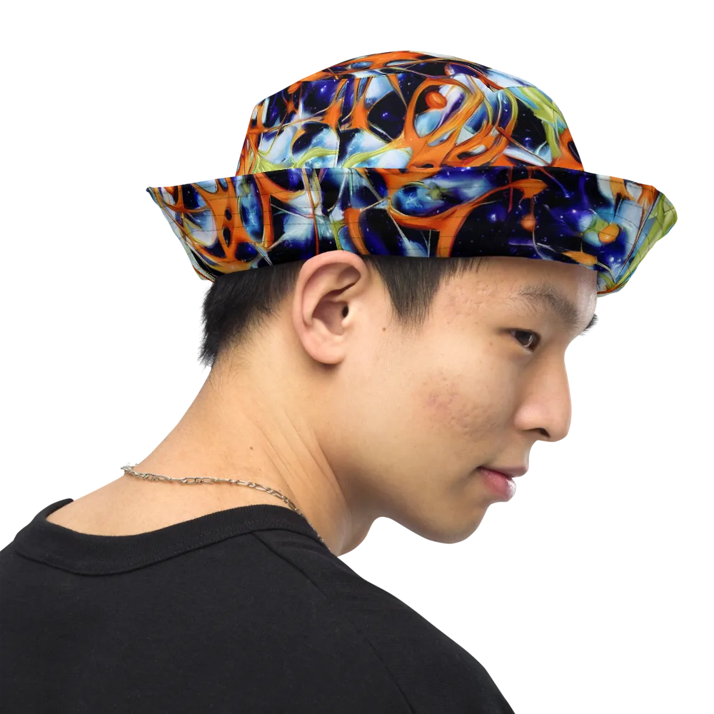 Astral Citrus on Reversible Bucket Hat — Right Outside