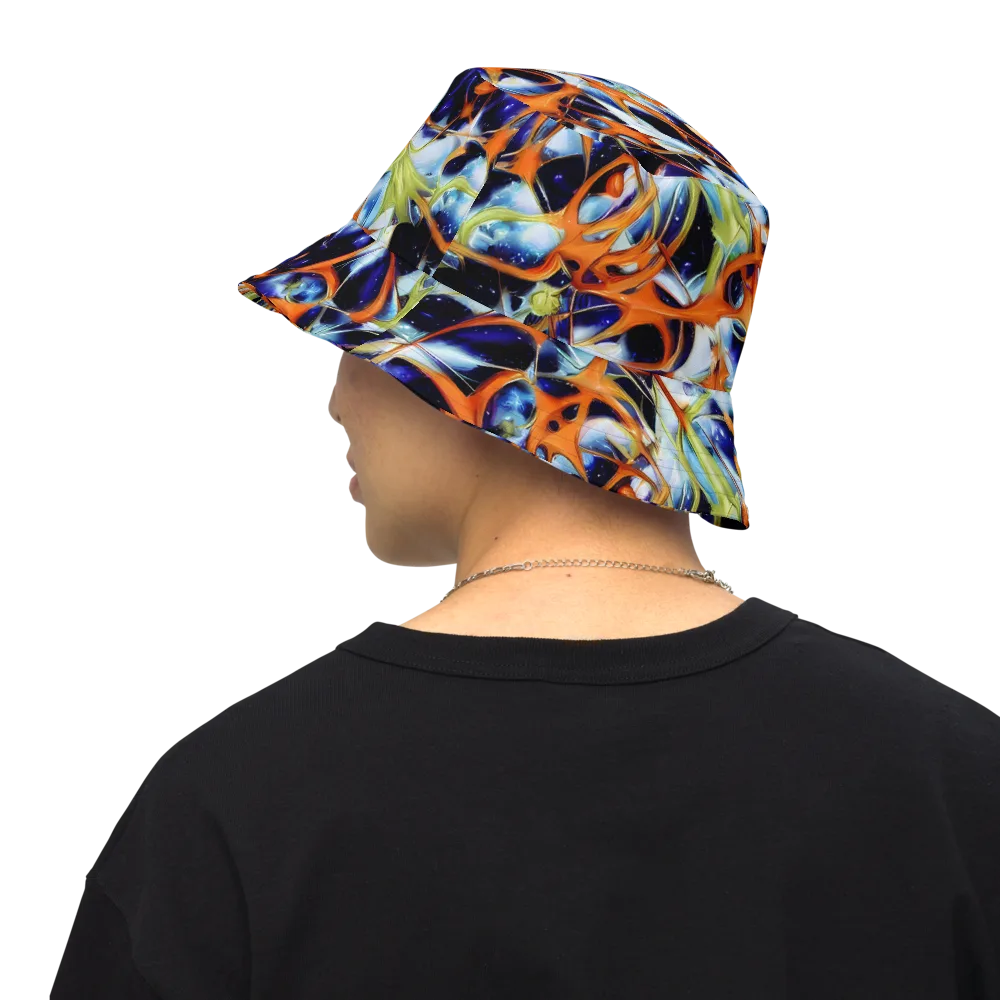 Astral Citrus on Reversible Bucket Hat — Back Inside