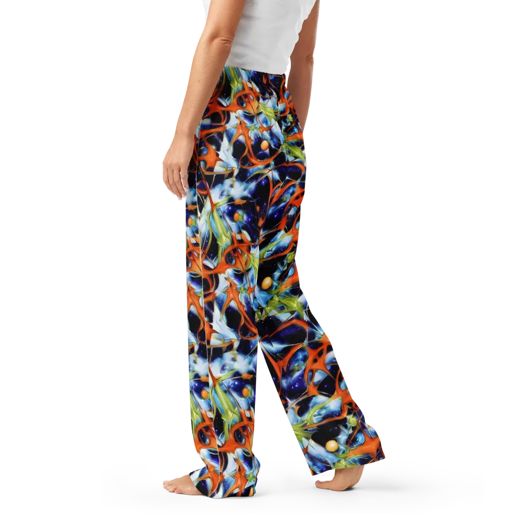 Astral Citrus on Women's Pajama Pants — Left