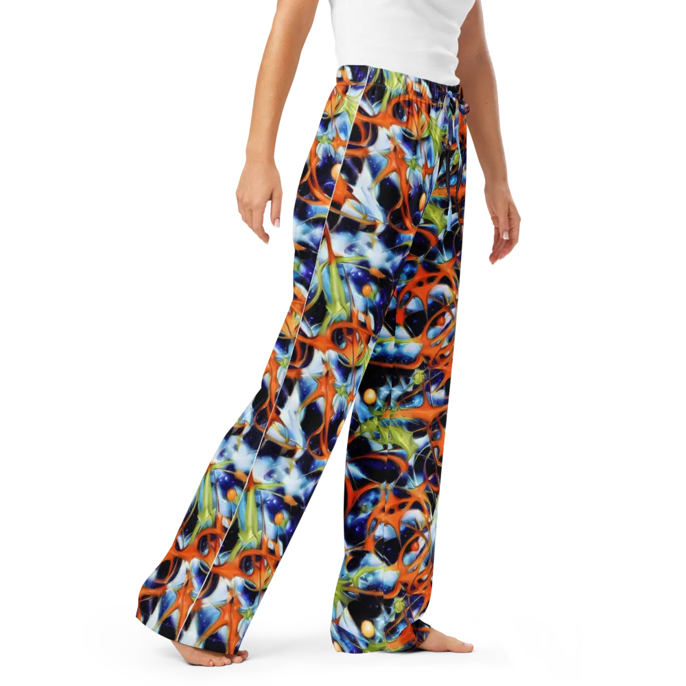 Astral Citrus on Women's Pajama Pants — Right Front