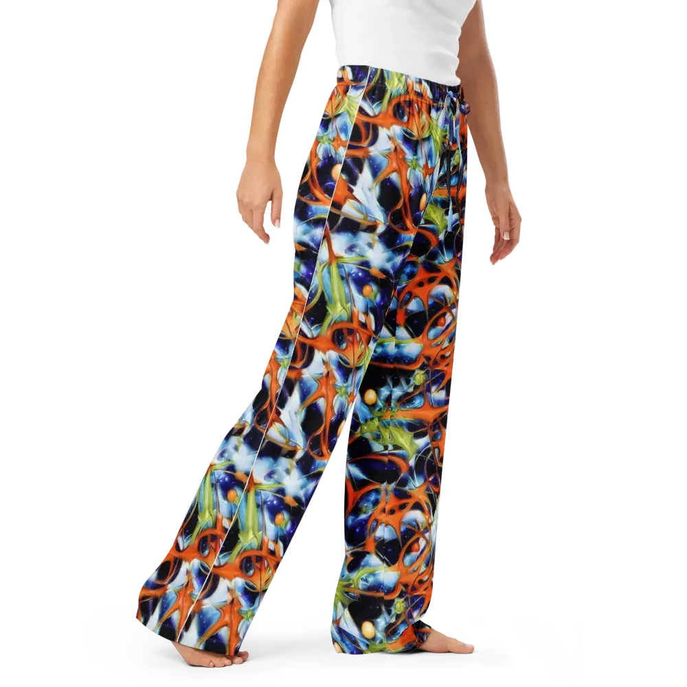 Astral Citrus on Women's Pajama Pants — Right Front