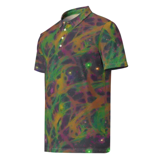 Starfall Reverie on a Men's Slim Fit Polo Shirt