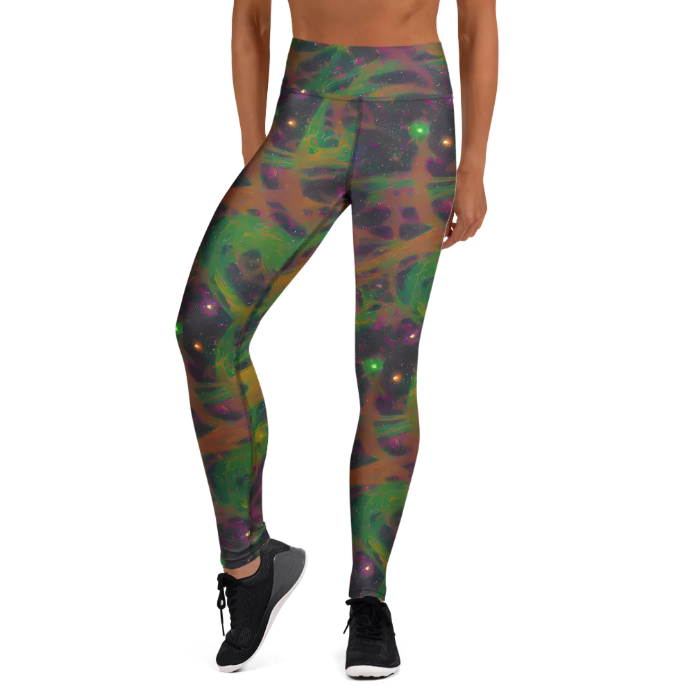 Starfall Reverie on Yoga Leggings — Front