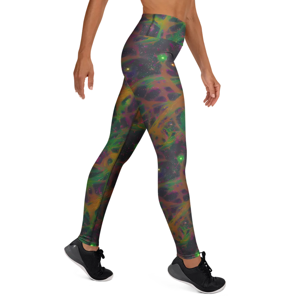 Starfall Reverie on Yoga Leggings — Right