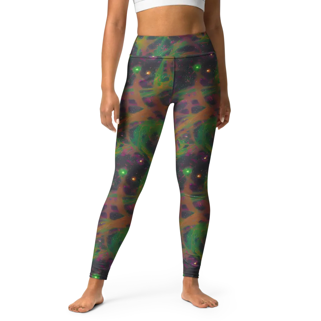 Starfall Reverie on Yoga Leggings — Front