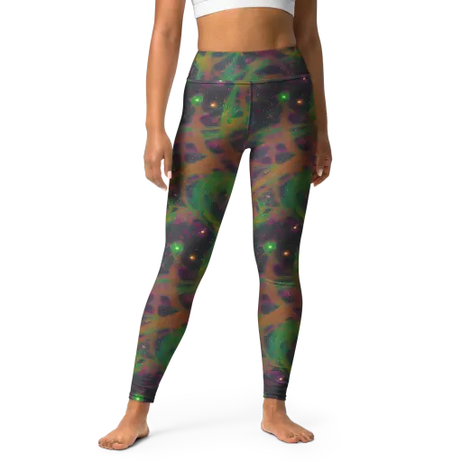 Starfall Reverie on a Yoga Leggings