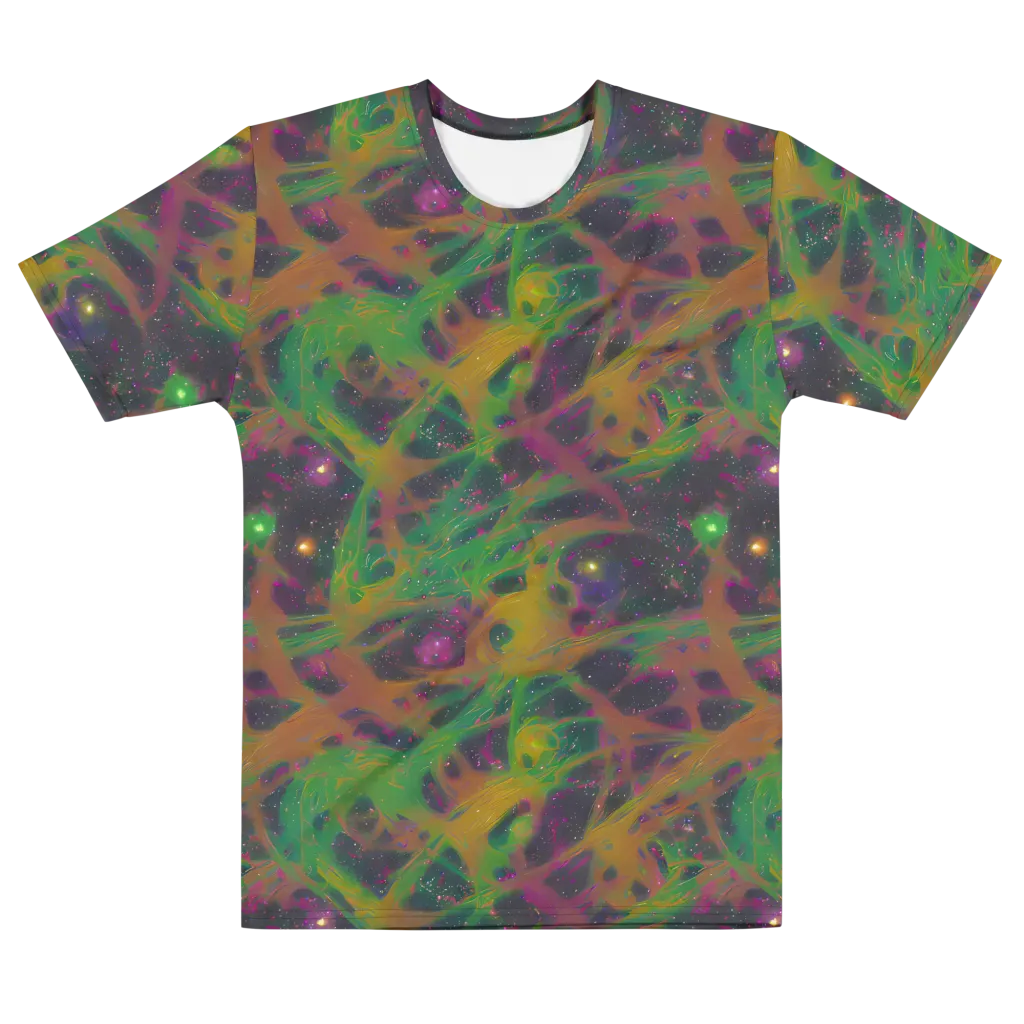 Starfall Reverie on Men's Cotton Crew Neck T-Shirt — Front