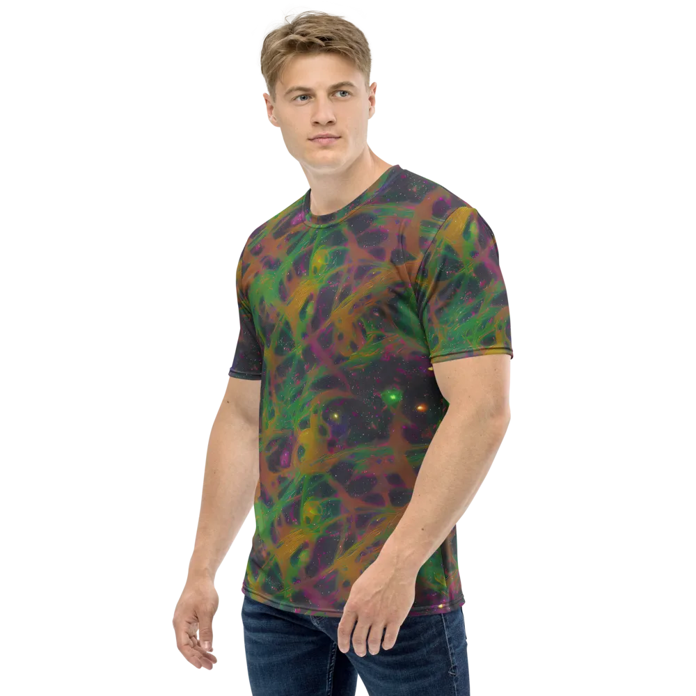 Starfall Reverie on Men's Crew Neck T-Shirt — Left