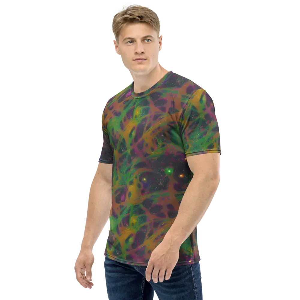 Starfall Reverie on Men's Crew Neck T-Shirt — Left