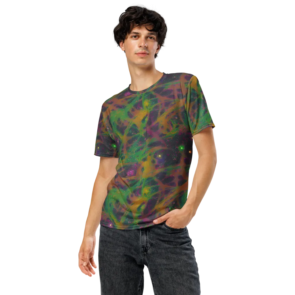 Starfall Reverie on Men's Crew Neck T-Shirt — Front