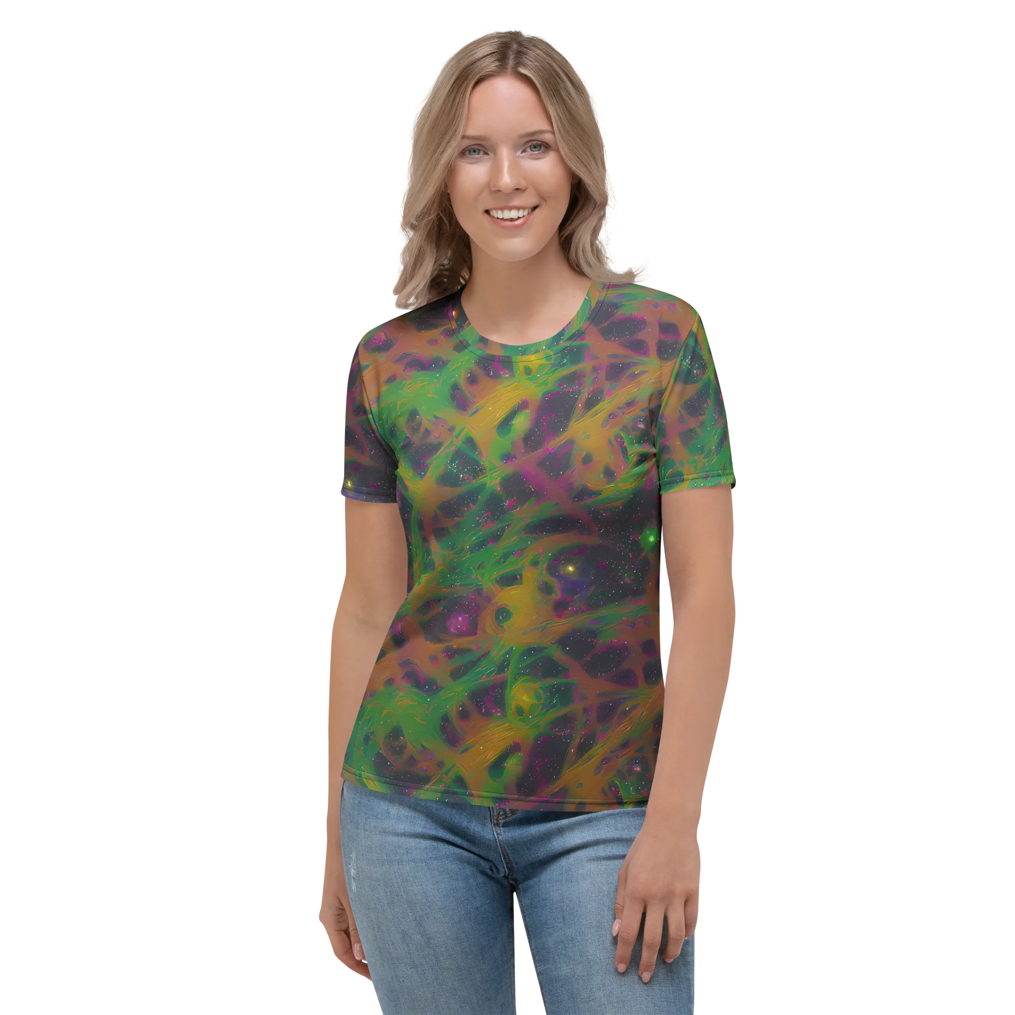 Starfall Reverie on Women's Crew Neck T-Shirt — Front