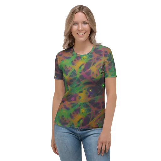 Starfall Reverie on a Women's Crew Neck T-Shirt