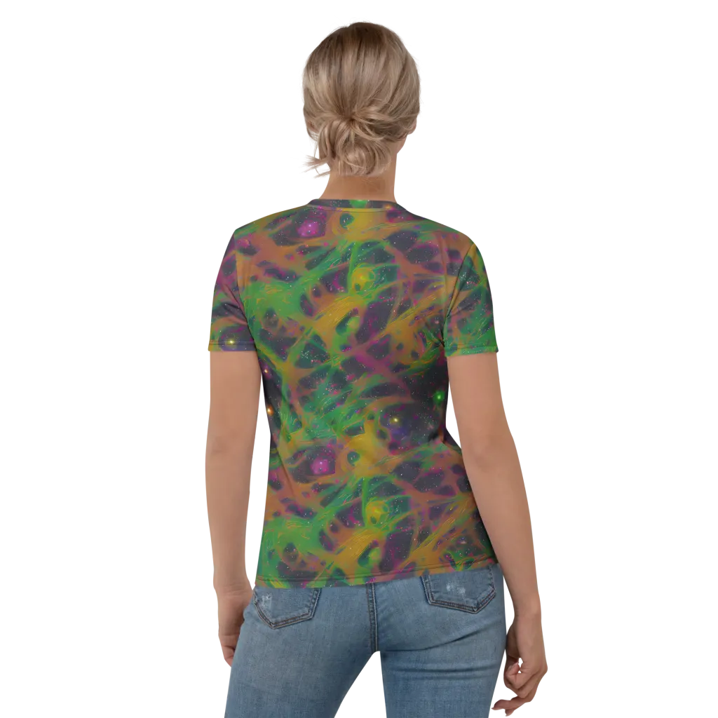 Starfall Reverie on Women's Crew Neck T-Shirt — Back