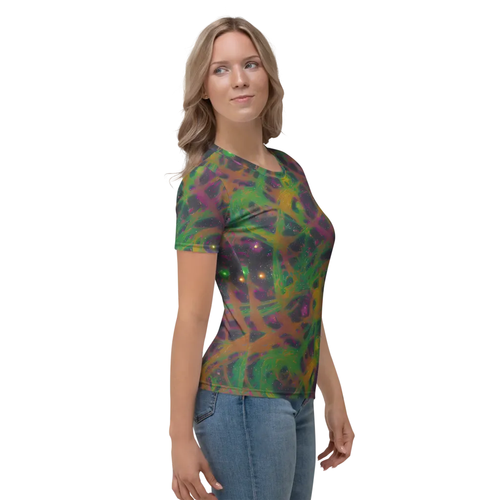 Starfall Reverie on Women's Crew Neck T-Shirt — Right
