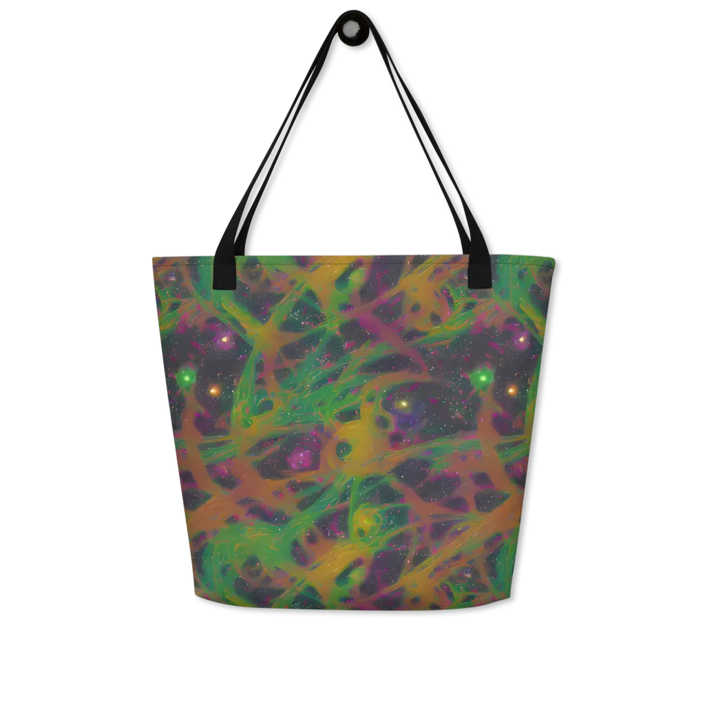 Starfall Reverie on Large Tote Bag W/ Pocket — Front
