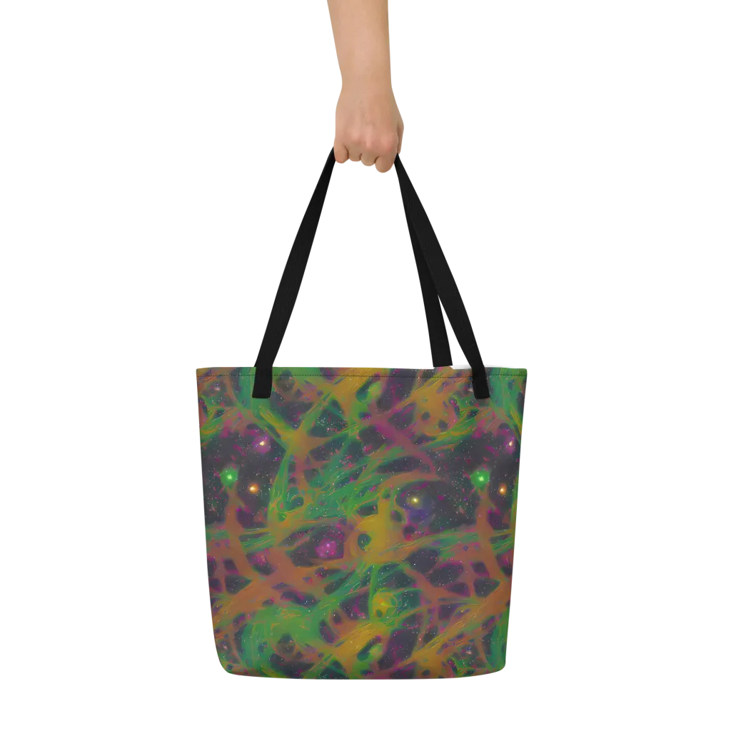 Starfall Reverie on Large Tote Bag W/ Pocket — Front